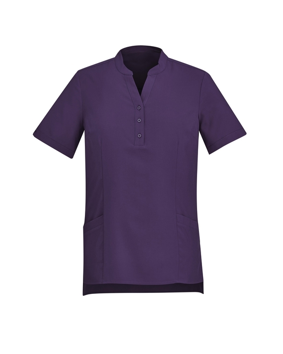 Florence Plain Tunic Top with pockets - Women - Purple