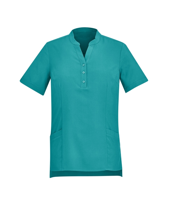 Florence Plain Tunic Top with pockets - Women - Teal