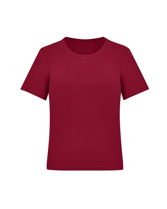Short Sleeve T-Top Easy Stretch - Women - Cherry