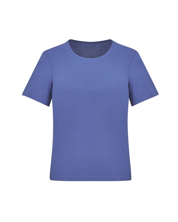 Short Sleeve T-Top Easy Stretch - Women - Mid Blue