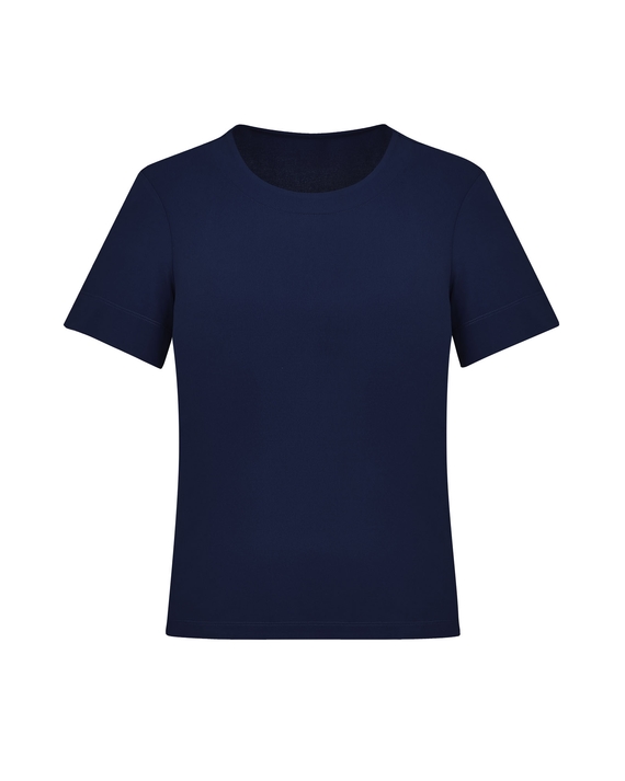 Short Sleeve T-Top Easy Stretch - Women - Navy