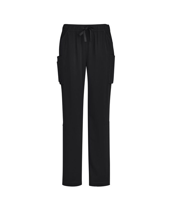 Avery Straight Leg Roll Up Scrub Pants - Women - Black