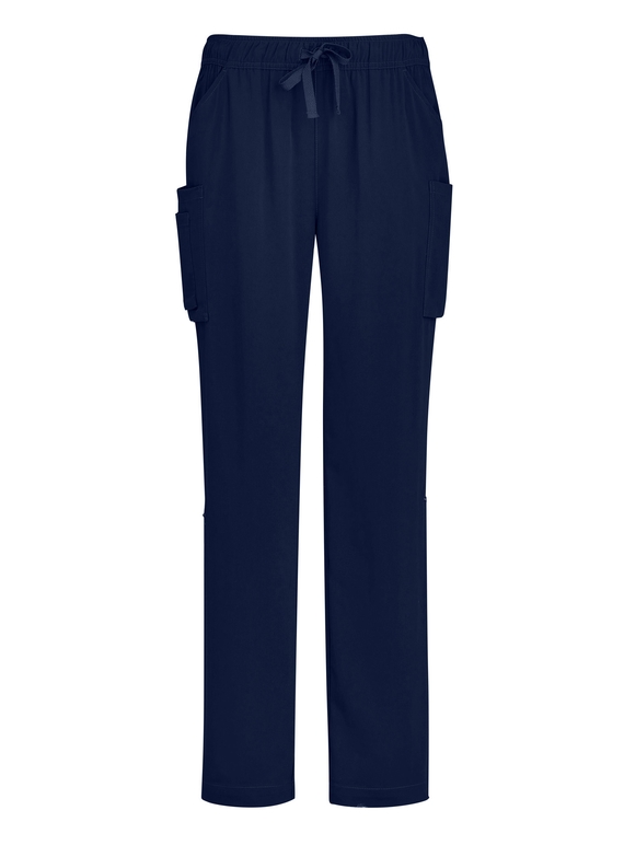 Avery Straight Leg Roll Up Scrub Pants - Women - Midnight Navy