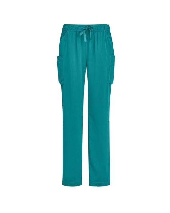 Avery Straight Leg Roll Up Scrub Pants - Women - Teal