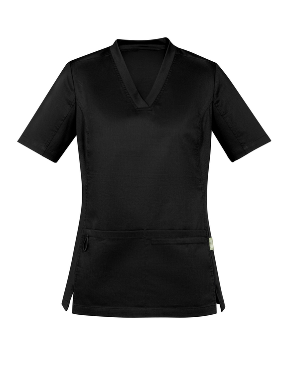 Riley V-Neck Scrub Top - Women - Black