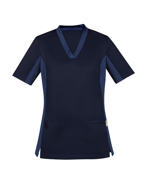 Riley V-Neck Scrub Top - Women - Midnight Navy