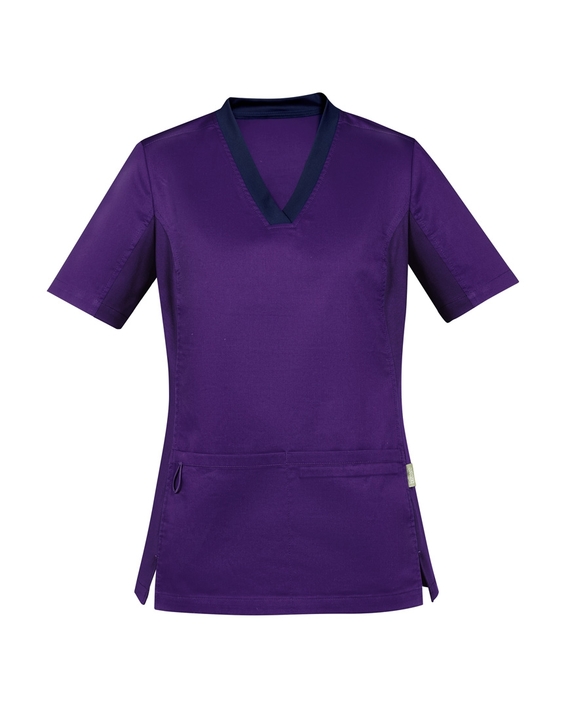 Riley V-Neck Scrub Top - Women - Purple