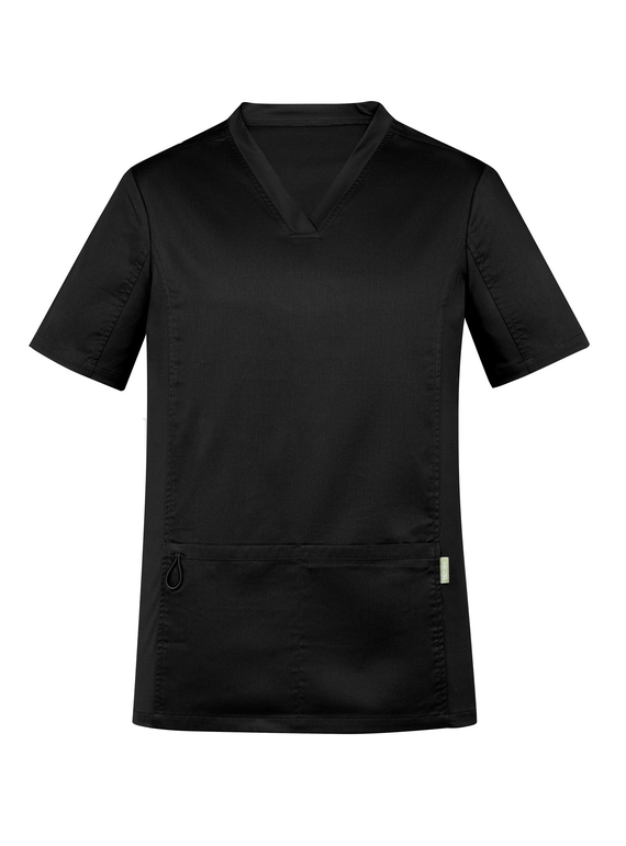 Riley V-Neck Scrub Top - Men - Black