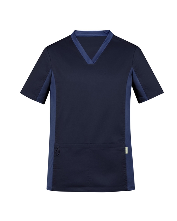 Riley V-Neck Scrub Top - Men - Midnight Navy