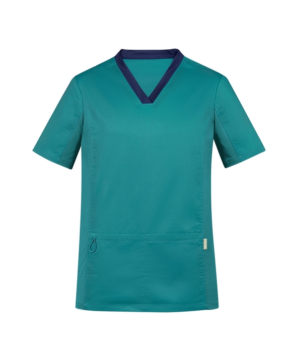 Riley V-Neck Scrub Top - Men - Teal