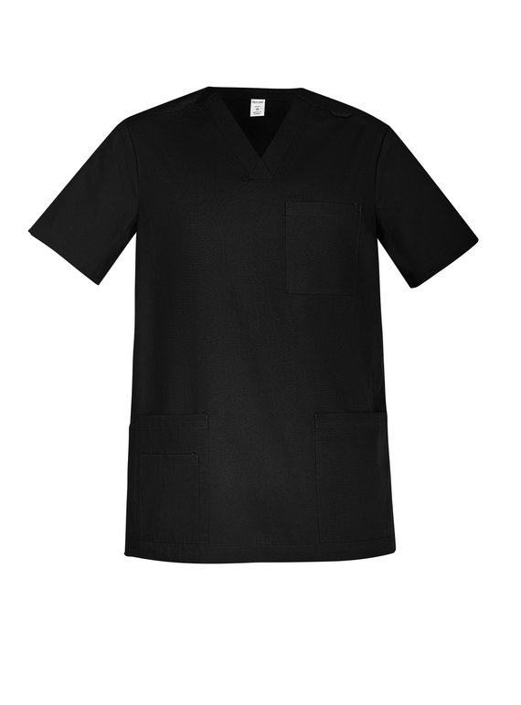 Tokyo V-Neck Scrub Top - Men - Black