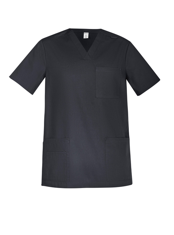 Tokyo V-Neck Scrub Top - Men - Charcoal
