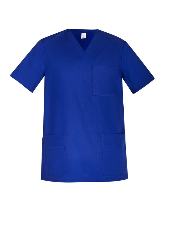 Tokyo V-Neck Scrub Top - Men - Royal