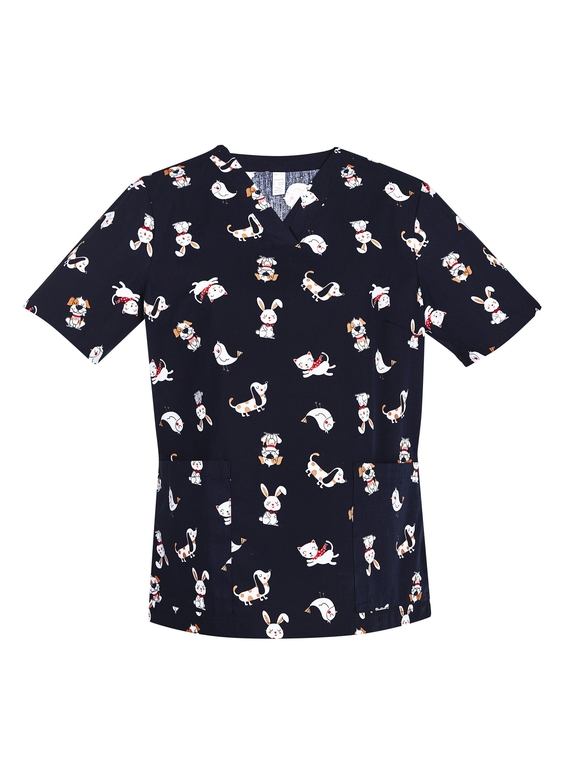 Best Friends Scrub Top - Women - Midnight Navy