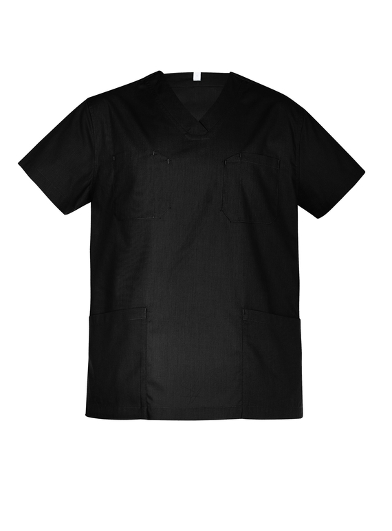 Hartwell Reversible Scrub Top - Unisex - Black