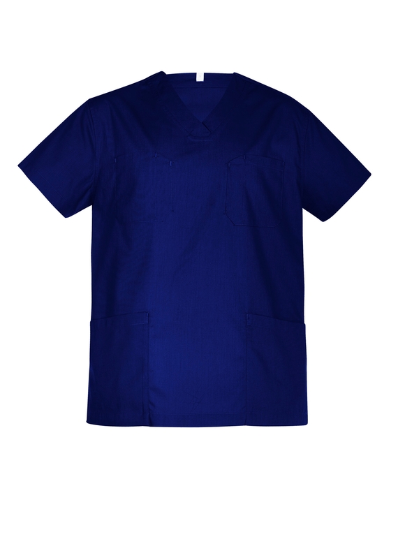 Hartwell Reversible Scrub Top - Unisex - Dark Blue