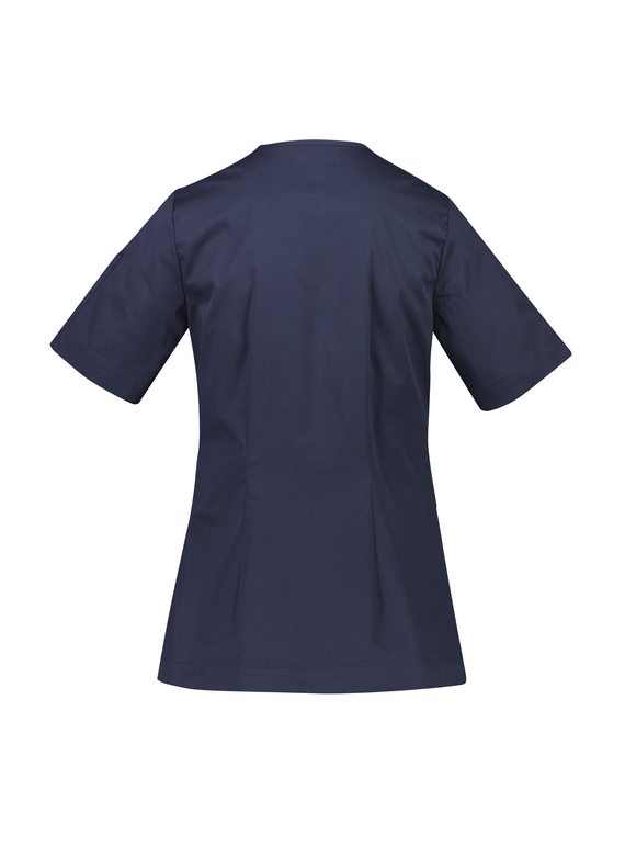 Parks Zip Front Crossover Scrub Top - Women