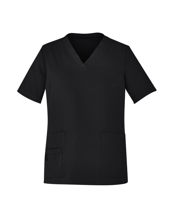 Avery V-Neck Easy Fit Scrub Top - Women - Black