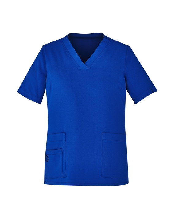 Avery V-Neck Easy Fit Scrub Top - Women - Electric Blue