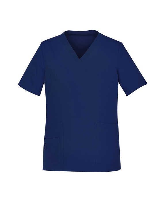 Avery V-Neck Easy Fit Scrub Top - Women - Navy