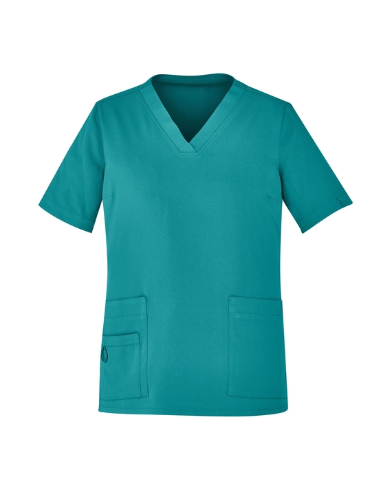 Avery V-Neck Easy Fit Scrub Top - Women - Teal
