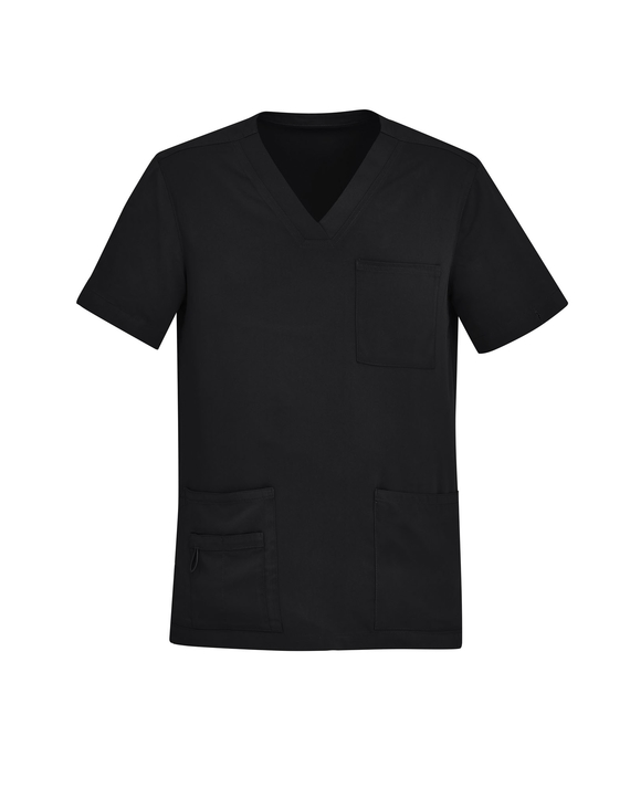 Avery V-Neck Scrub Top - Men - Black