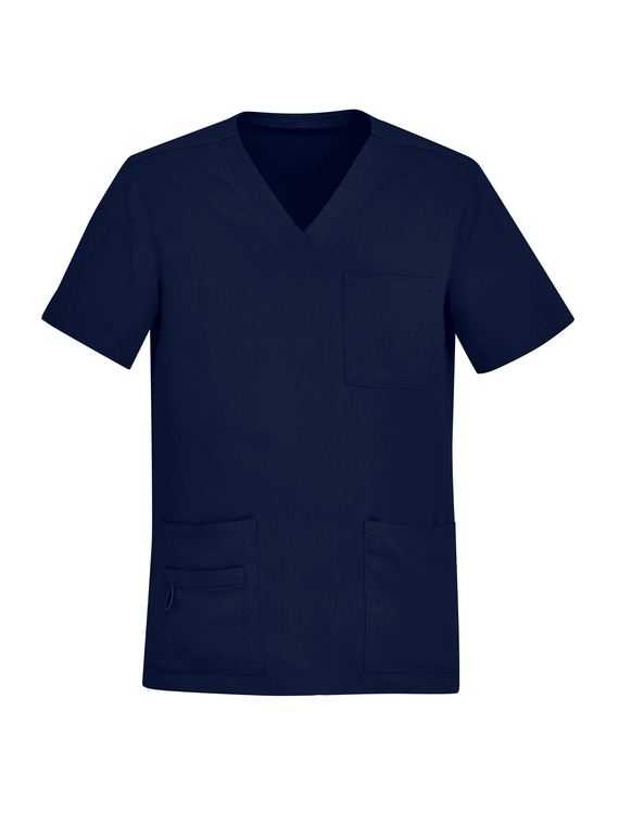 Avery V-Neck Scrub Top - Men - Midnight Navy