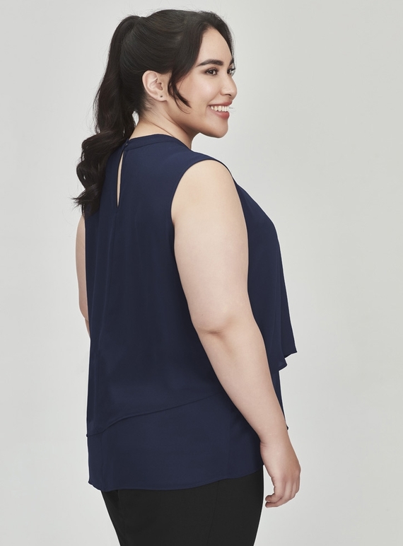 Seville Sleeveless Layered Blouse - Women