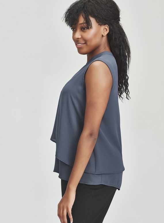 Seville Sleeveless Layered Blouse - Women