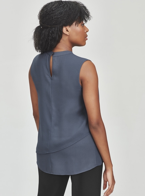 Seville Sleeveless Layered Blouse - Women