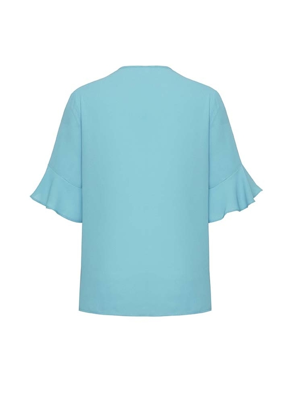 Women's Aria Fluted Sleeve Blouse RB966LS - The Uniform Centre