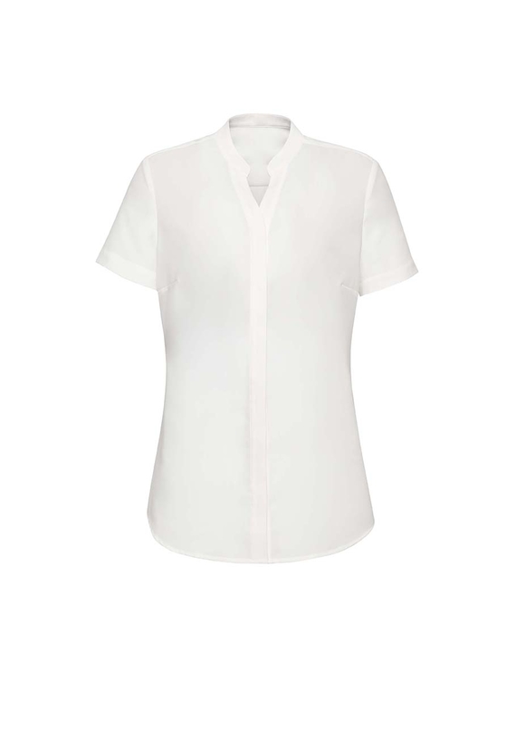 Juliette Easy Care Short Sleeve Blouse - Women - Ivory