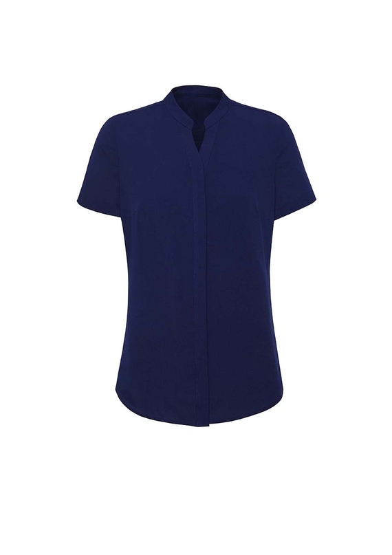 Juliette Easy Care Short Sleeve Blouse - Women - Navy