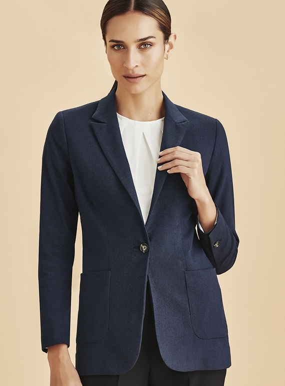 Arden Cotton Rich Blazer - Women