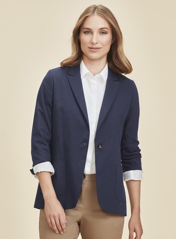 Arden Cotton Rich Blazer - Women