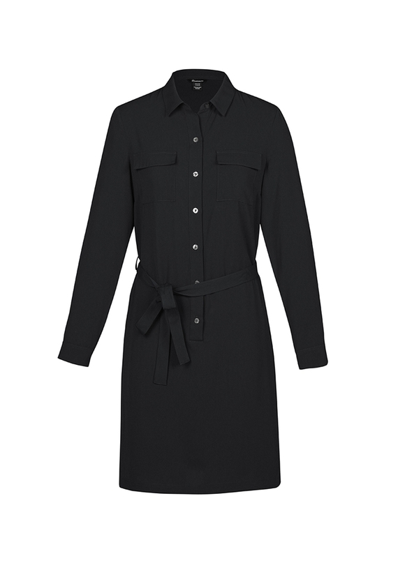Chloe Georgette Shirt Dress - Women - Black
