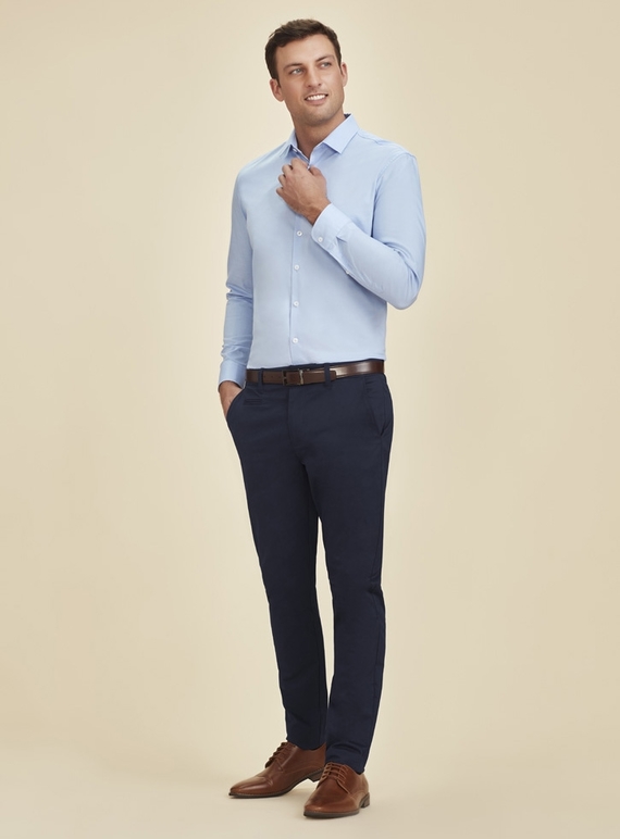 Traveller Tapered Stretch Chino Pant - Men - Navy