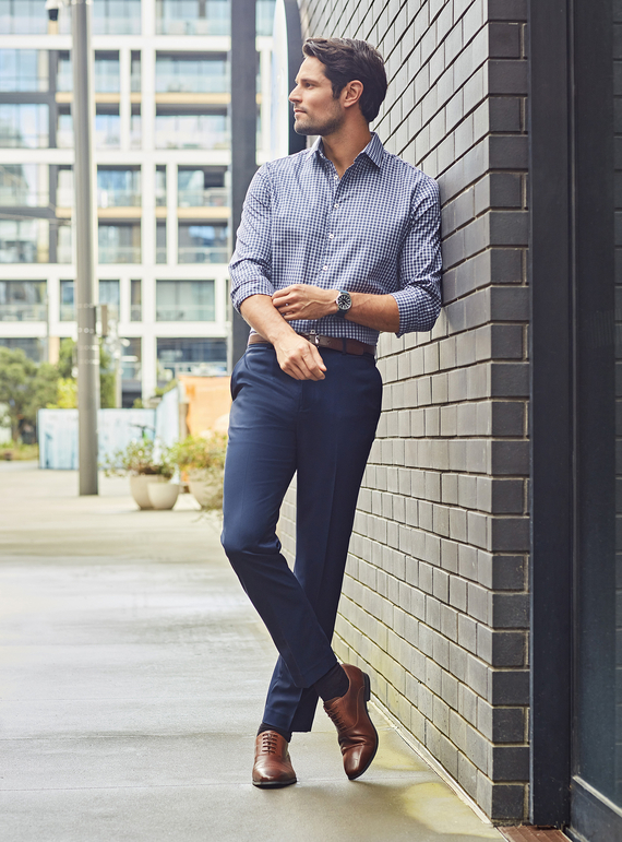 Renew Slim Fit Flat Front Pant - Men