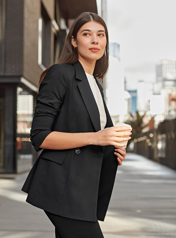 Renew Double Breasted Longline Jacket - Women