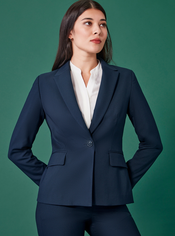 Renew Single Button Mid Length Jacket - Women