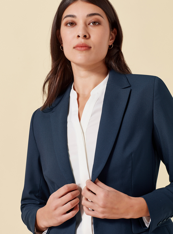 Renew Single Button Mid Length Jacket - Women