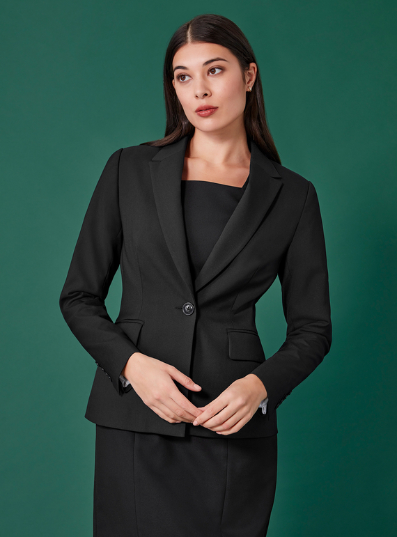Renew Single Button Mid Length Jacket - Women