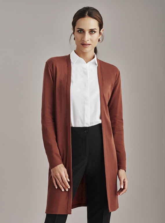 Chelsea Long Line Merino Mix Cardigan - Women