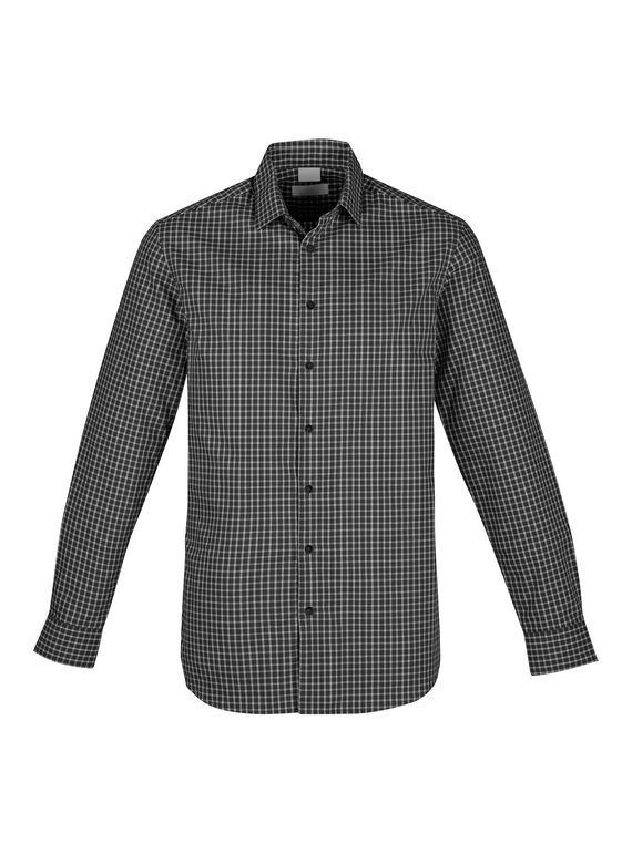 Noah Long Sleeve Shirt - Men - Black/White
