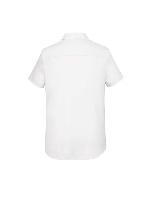 Women's Charlie Short Sleeve Button to Neck Shirt - Graham Brown & CO - Back