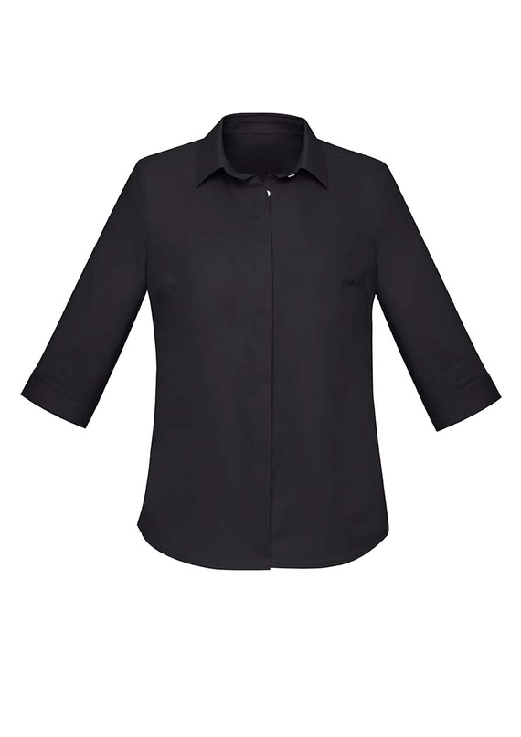 Charlie 3/4 Sleeve Shirt - Women - Black