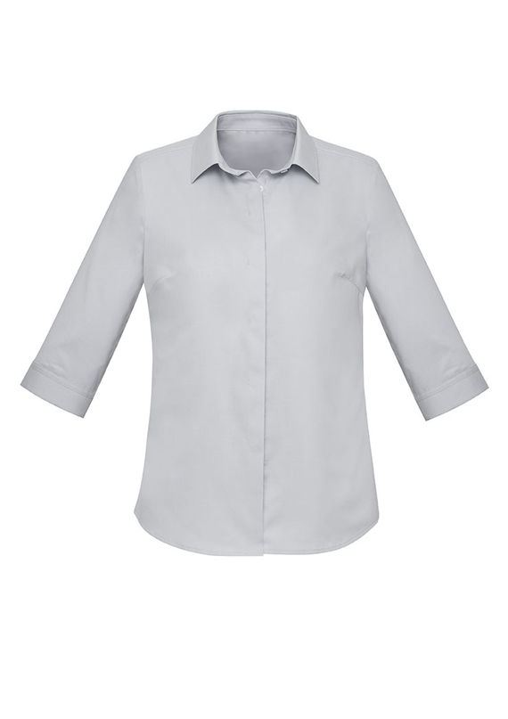 Charlie 3/4 Sleeve Shirt - Women - Silver Chambray