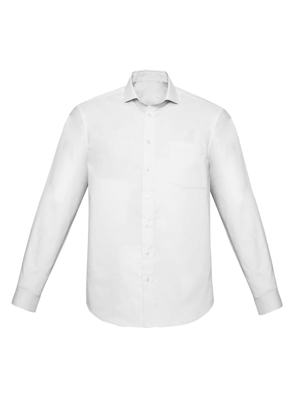 Charlie Classic Fit Long Sleeve Shirt - Men - White