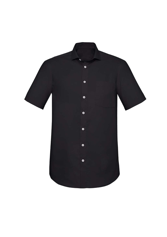 Charlie Classic Fit Short Sleeve Shirt - Men - Black