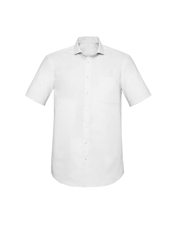 Charlie Classic Fit Short Sleeve Shirt - Men - White
